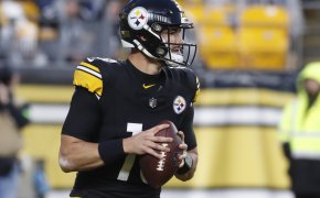 In the Patriots vs Steelers Week 14 TNF game, Mitch Trubisky starts at QB for Pittsburgh.