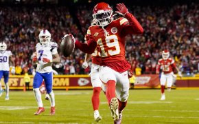 WR Kadarius Toney (hip) is out for the Chiefs in the NFL Divisional Round injury reports.