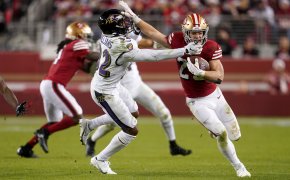 At odds of +285, a 49ers vs Ravens Super Bowl is seen as the most likely outcome.