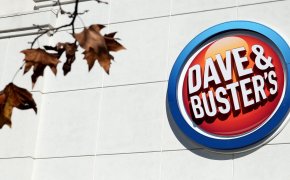 Dave and Busters logo.