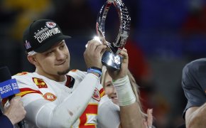 Chiefs QB Patrick Mahomes is a popular player prop play in Super Bowl public betting.