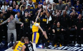 Denver Nuggets guard Jamal Murray hits a game-winner over Los Angeles Lakers forward Anthony Davis