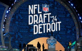 Stage for 2024 NFL Draft in Detroit, Michigan