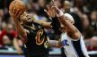 Cleveland Cavaliers guard Donovan Mitchell goes for a layup against Orlando Magic forward Paolo Banchero