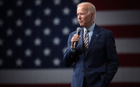 Joe Biden at a campaign rally.
