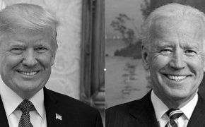 Biden and Trump side by side.