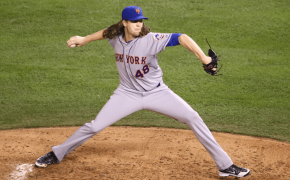 Jacob deGrom in the wind up