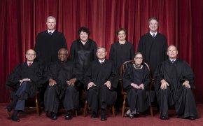 Group photo of the Roberts Court