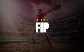 Using FIP text overlay on baseball pitcher image