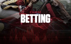 chase betting text overlay on horse racing image