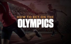 how to bet on the olympics text overlay on athletics image