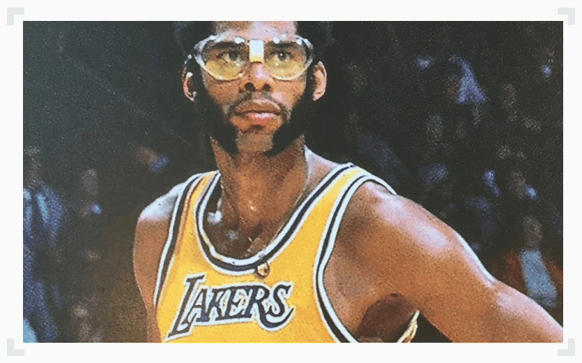 Kareem Abdul-Jabbar with Lakers