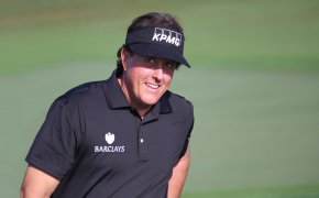 Phil Mickelson grins