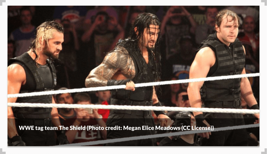 Photo of WWE tag team The Shield