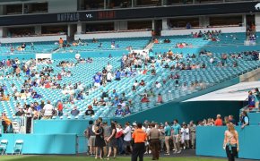 Miami Dolphins stadium is empty
