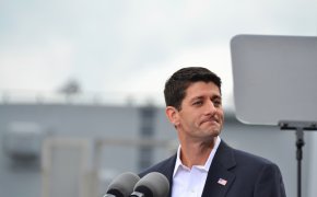 Paul Ryan makes a speech