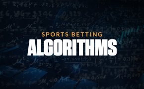 sports betting algorithms text overlay on stock chart