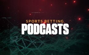 sports betting podcasts text overlay