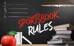 sportsbook rules written on betting 101 chalkboard