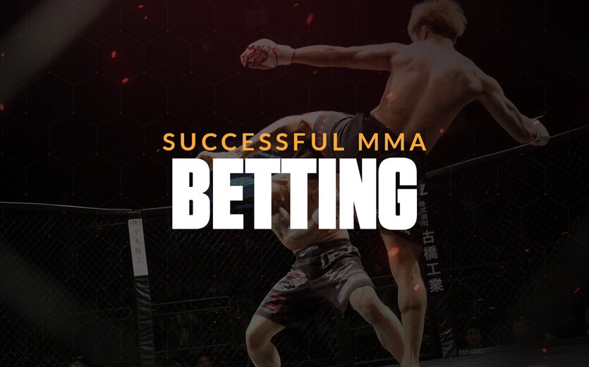 Successful MMA betting text overlay