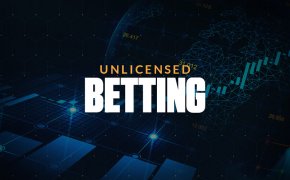unlicensed betting text overlay