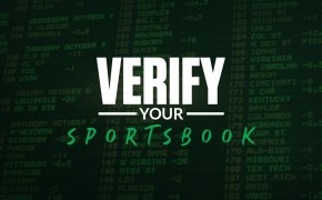 verify your sportsbook text overlay of board of teams